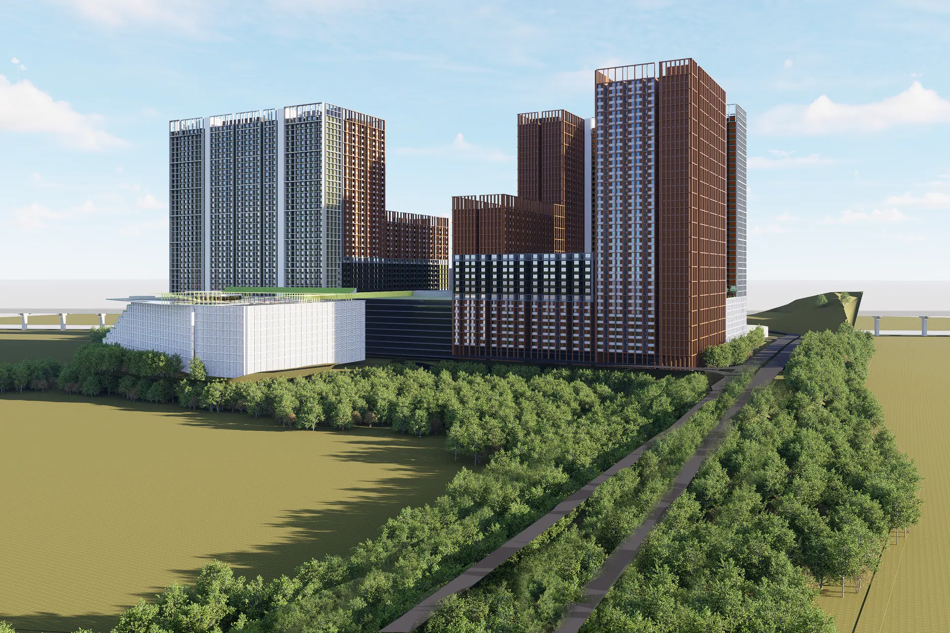 Co-Op City @ Rawang surrounded by greenery